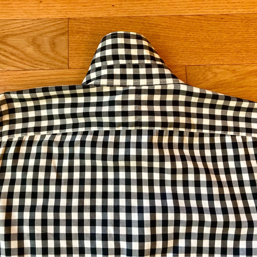 Lauren, Ralph Lauren, size M ,black and white checked 100% cotton Shirt - Picture 6 of 9